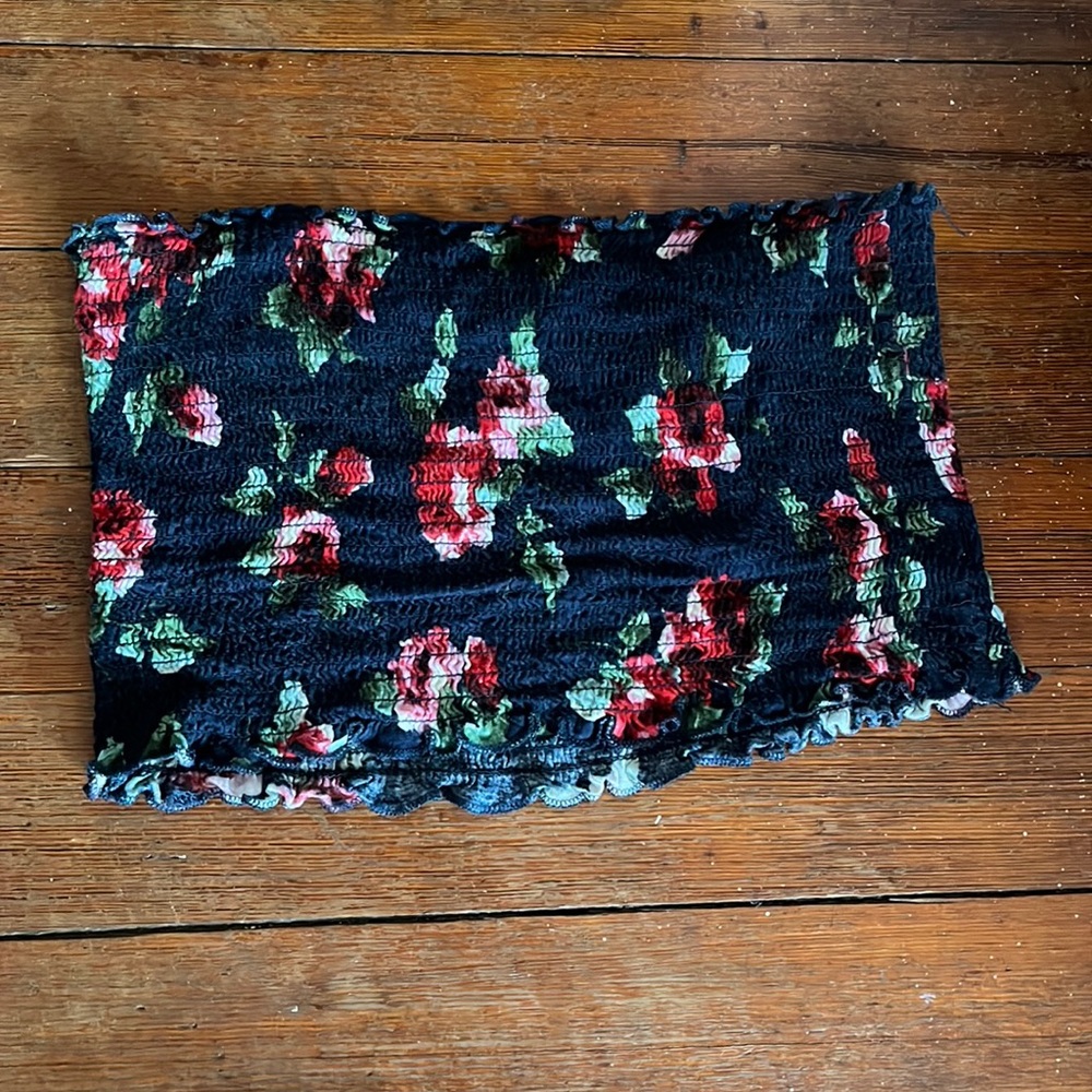 ambiance size L tube top with flowers